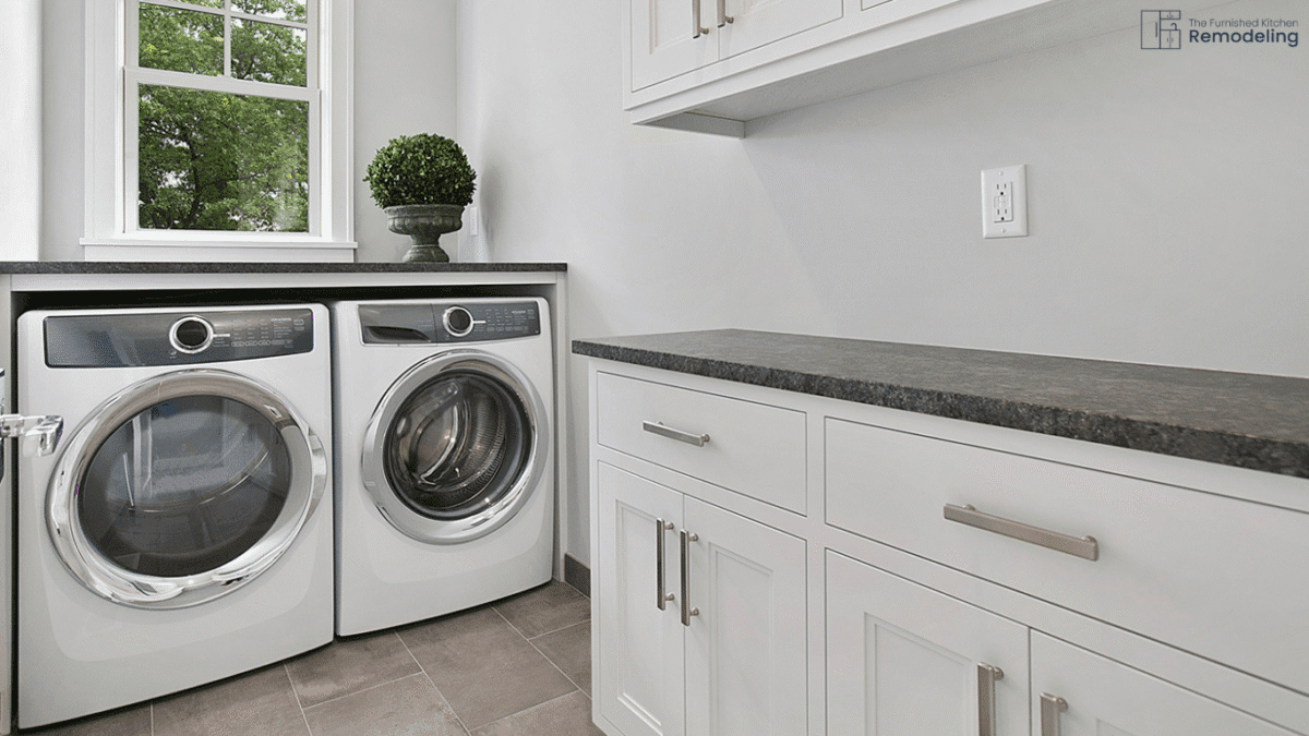 laundry room remodeling- the furnished kitchen remodeling