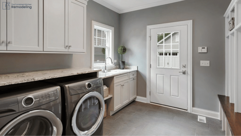 laundry room remodeling- the furnished kitchen remodeling