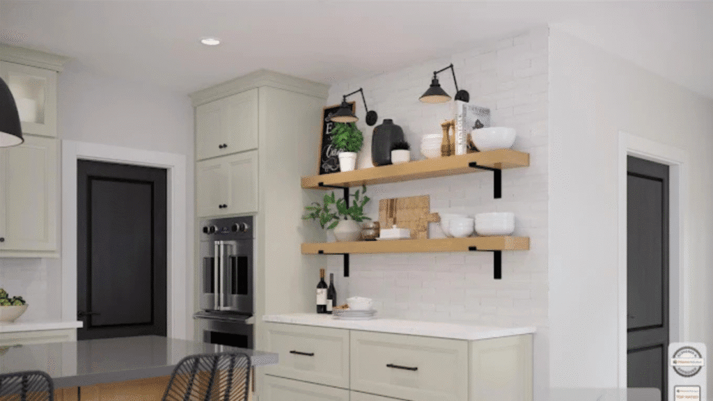 home organization- floating shelves tfkr